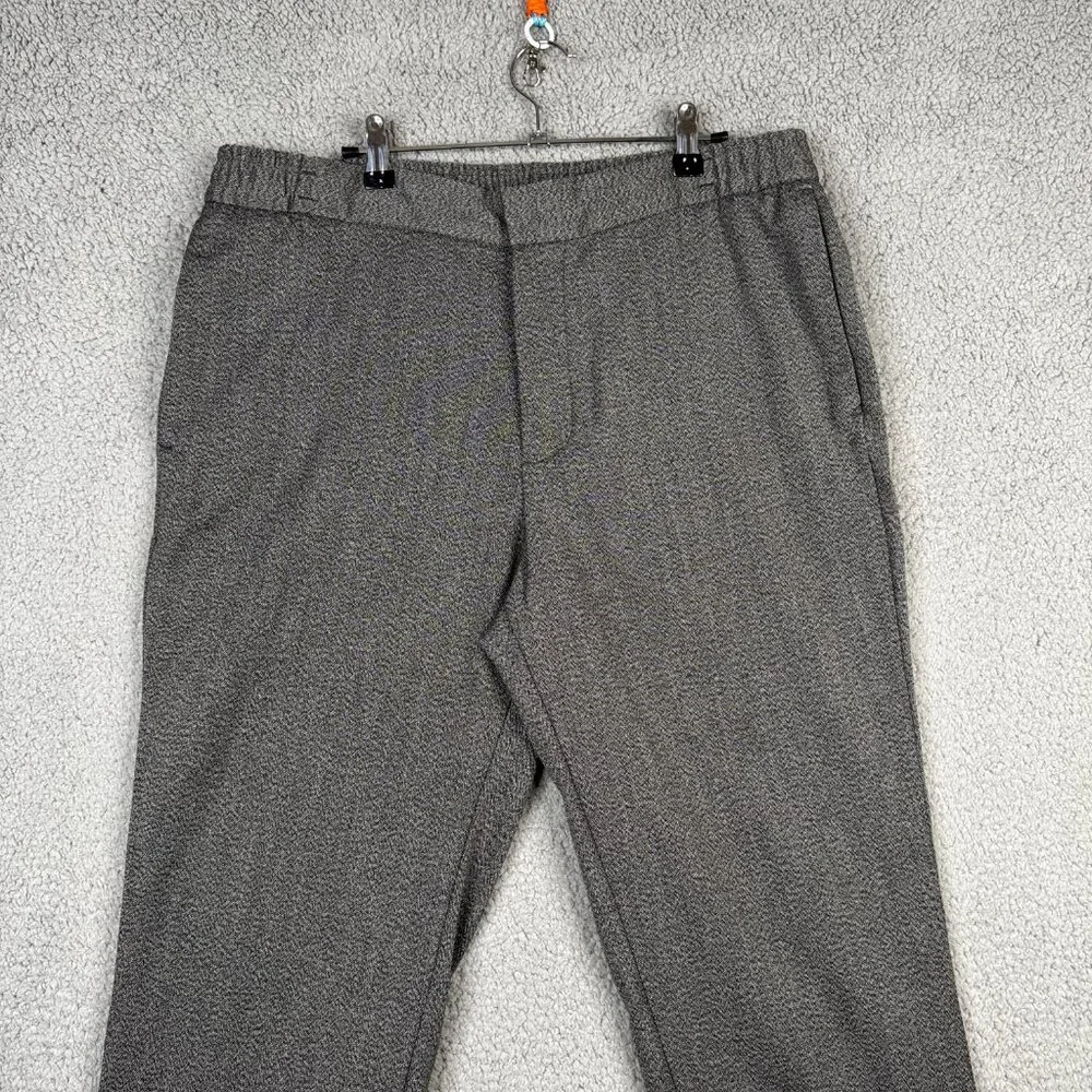 Banana Republic Pants Mens 36x32 Gray Herringbone Mason Athletic Fit Tapered NWT